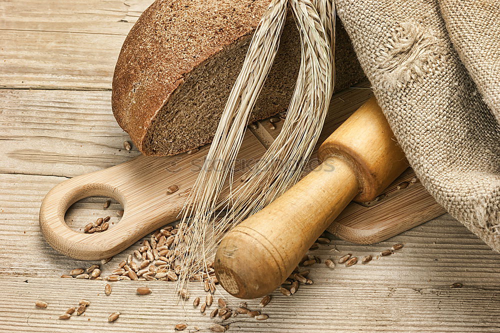 Similar – Image, Stock Photo Flour background with equipment and ingredients for baking