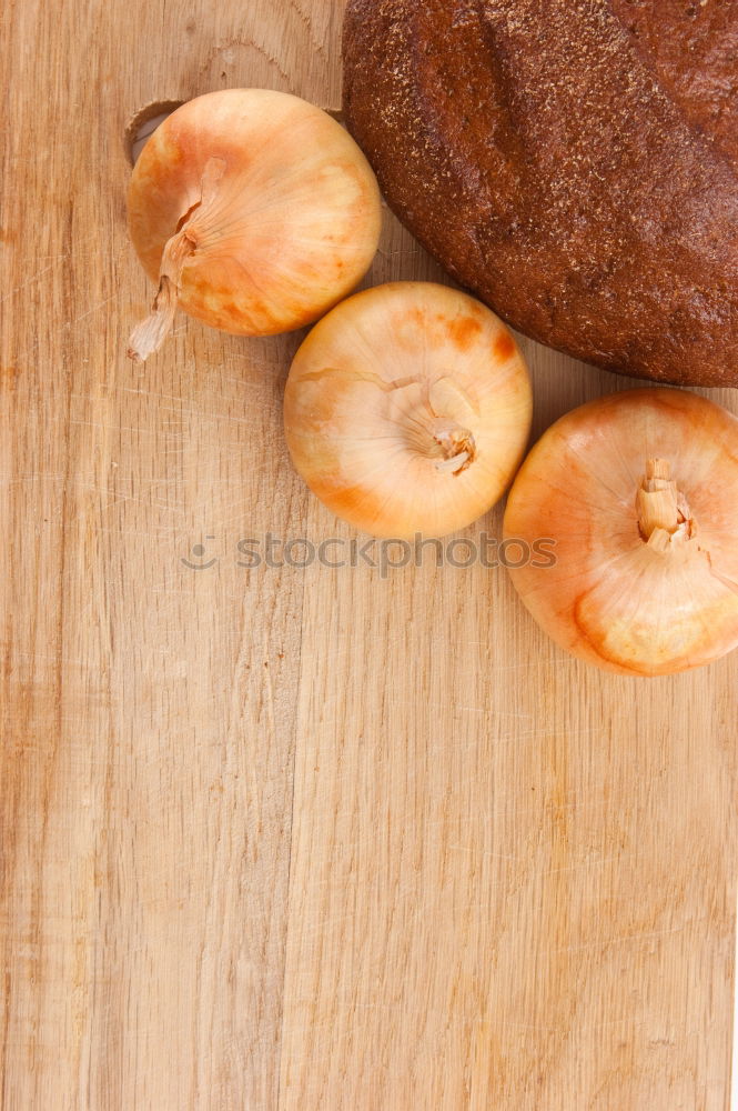 Similar – paper bag with golden canterelle on a table