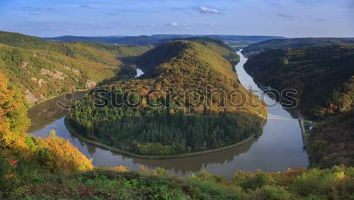 Similar – Image, Stock Photo Autumn Moselle and Golden Wine Landscape