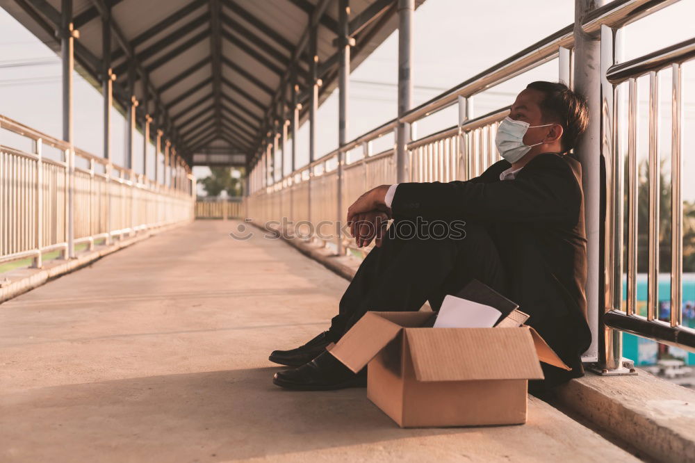 Similar – Young stylish man on station