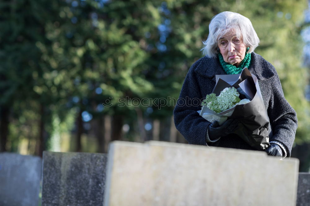 Similar – Senior citizen in autumn