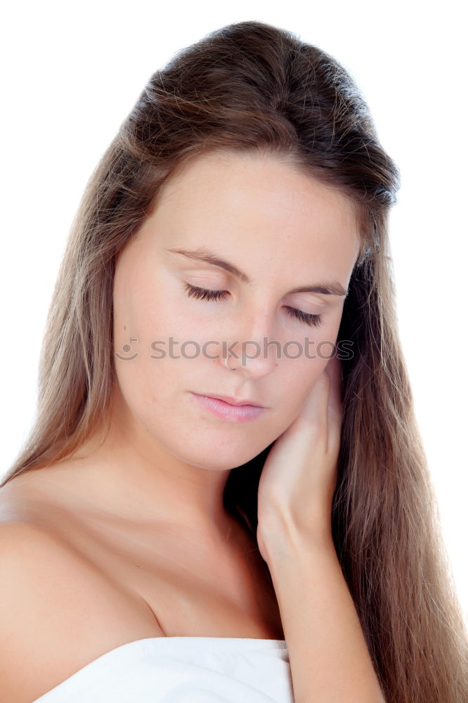 Similar – Image, Stock Photo Attractive woman with apple