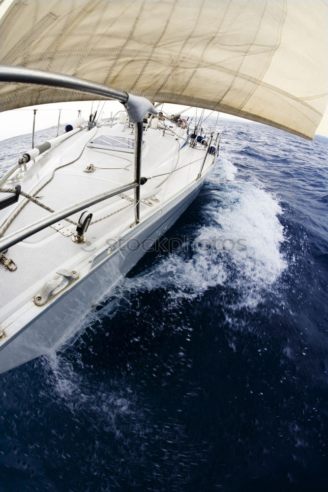 Similar – Image, Stock Photo Sail Action Sailing