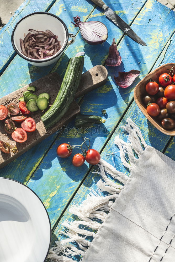 Similar – Delicious fruit platter with pineapple, watermelon and oranges