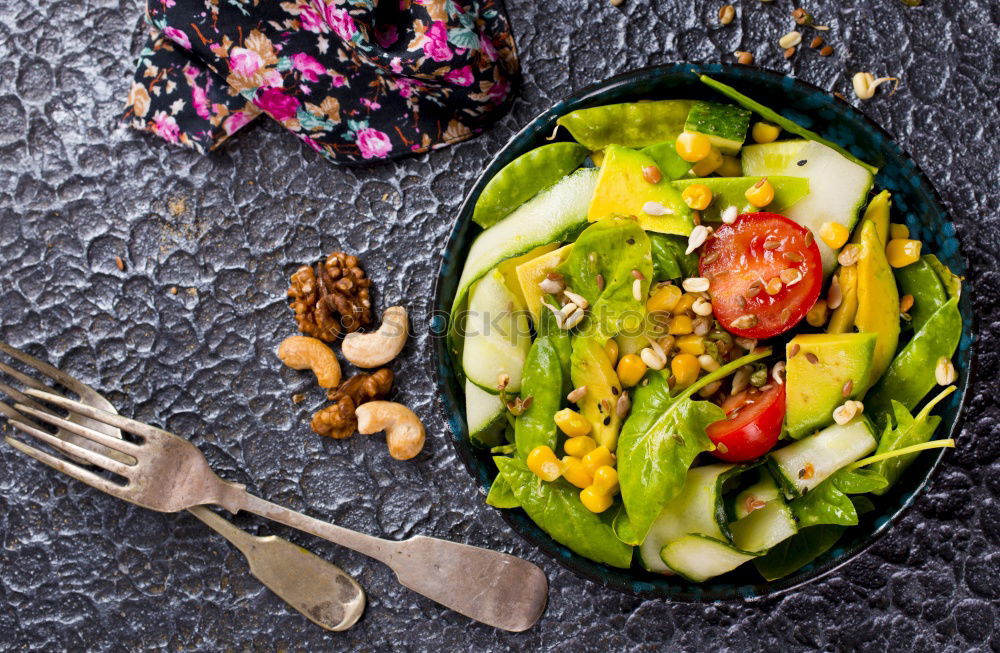 Similar – Image, Stock Photo Dietary salad with figs