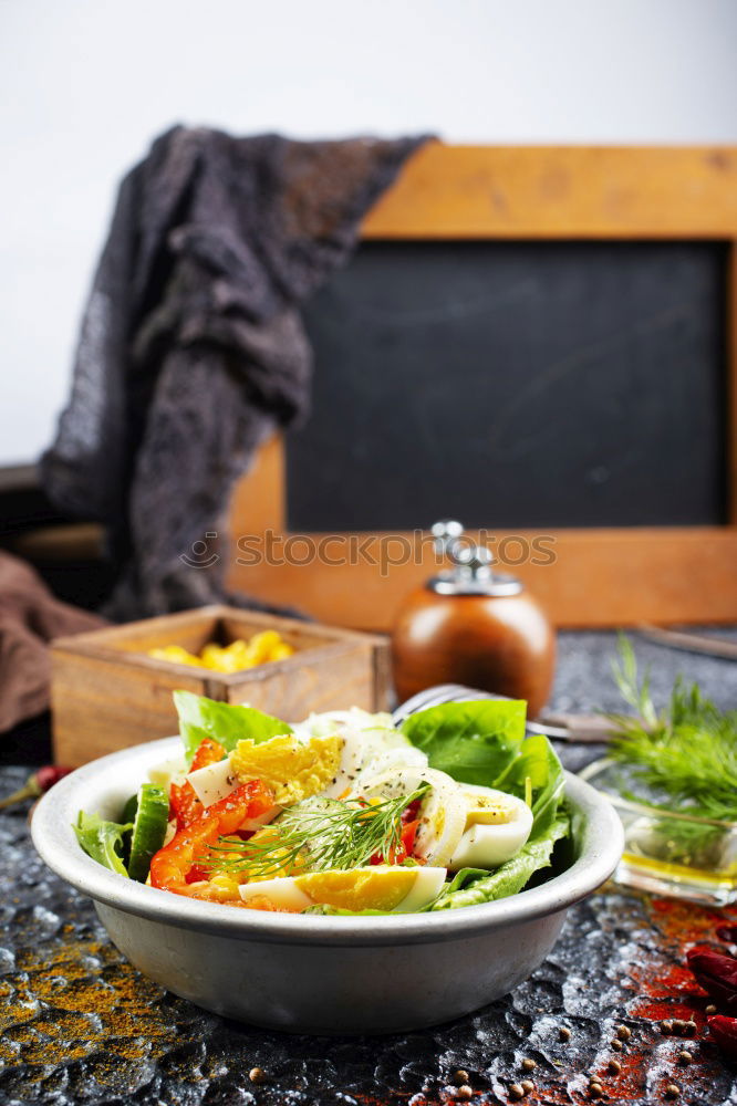 Similar – Geometric bowl of Asian Noodle Soup with chopsticks