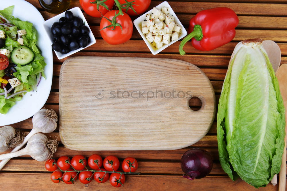 Similar – Image, Stock Photo Chopped savoy cabbage with kitchen knife