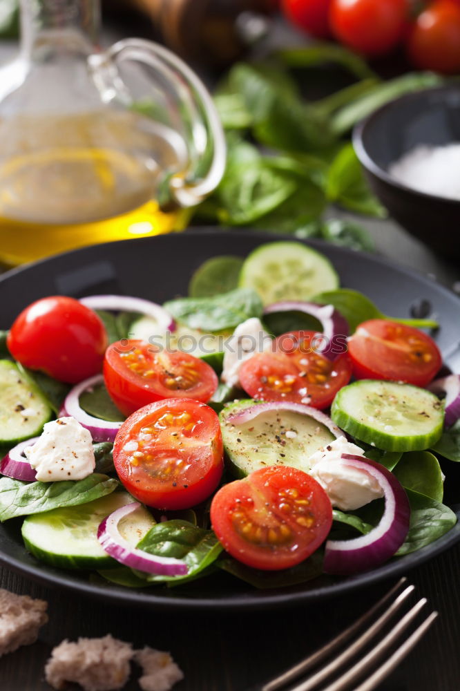 Similar – Image, Stock Photo Italian Tomato Mozzarella Salad