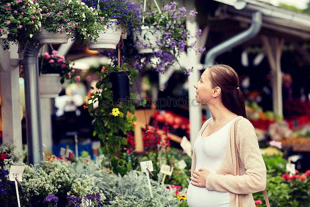 Similar – Image, Stock Photo Woman buying fruits on market