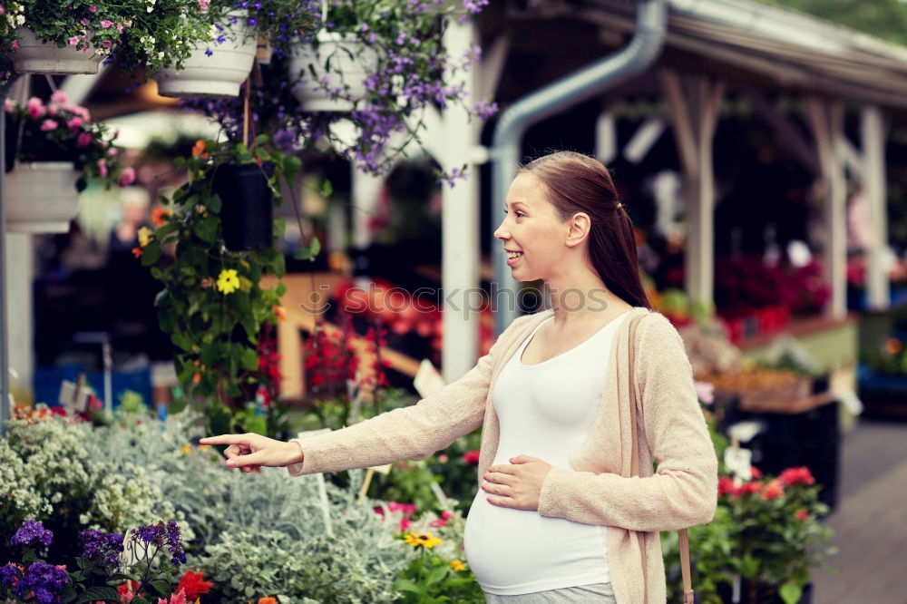 Similar – Image, Stock Photo Woman buying fruits on market