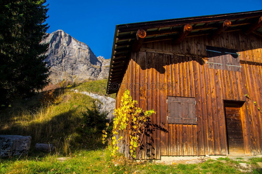 Similar – Hut with view in the Dolomites