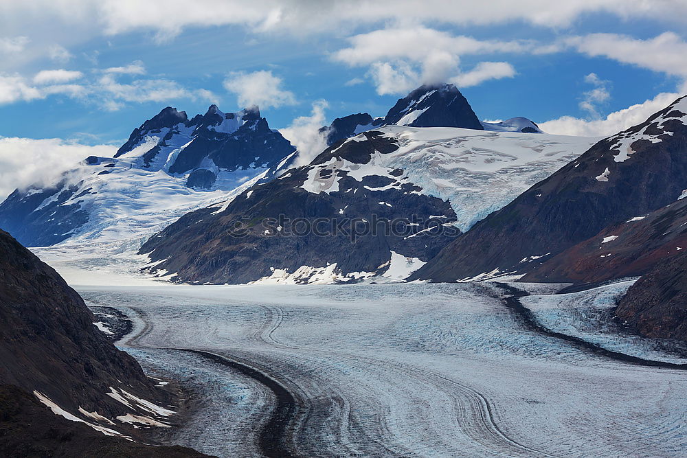 Similar – snowy land Hiking Nature