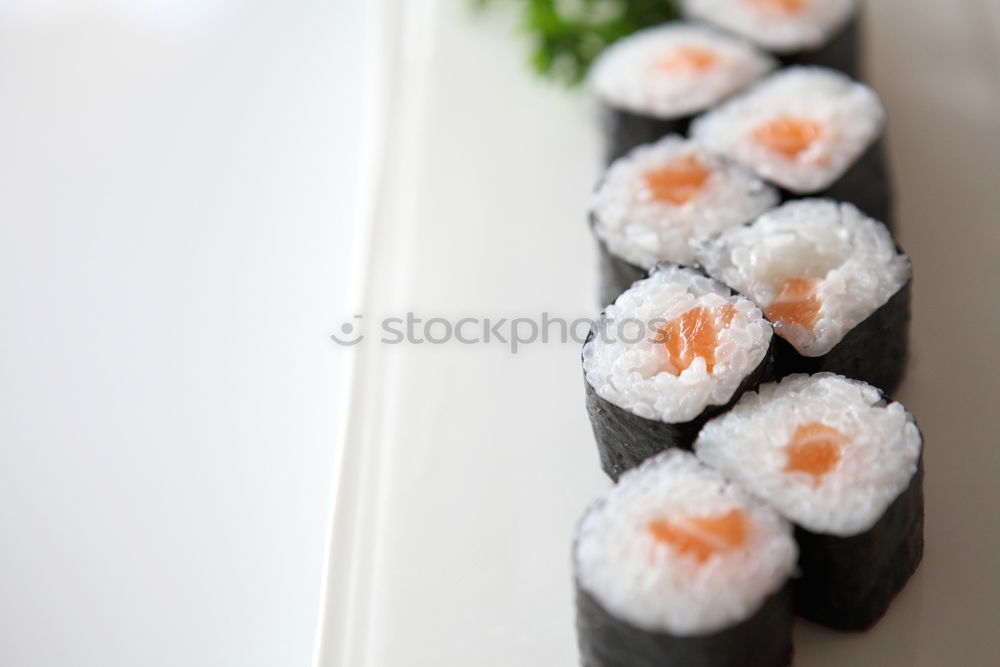 Similar – sushi assortment and soy sauce