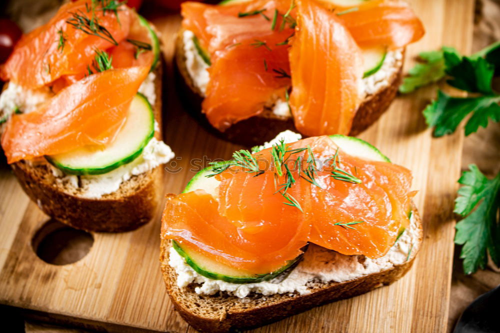 Similar – Image, Stock Photo bruschetta Vegetable Bread