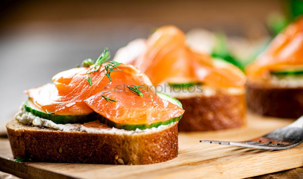 Similar – Image, Stock Photo bruschetta Vegetable Bread