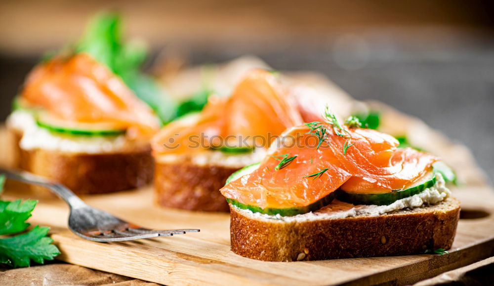 Similar – Image, Stock Photo Bruschetta II Vegetable