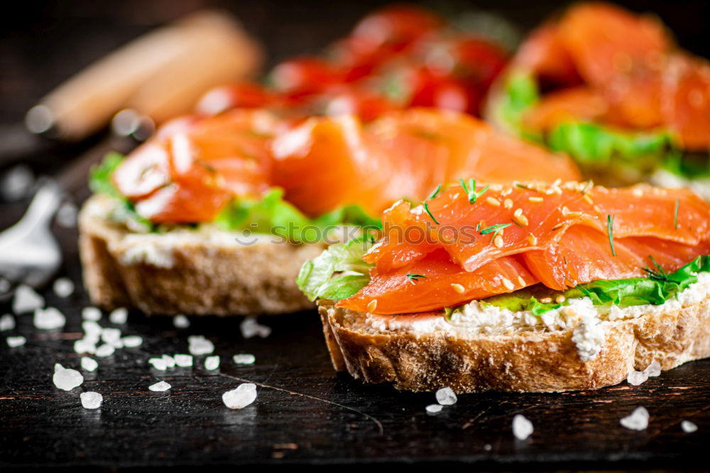 Image, Stock Photo bruschetta Vegetable Bread