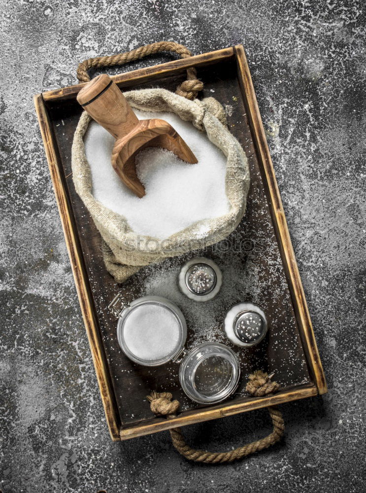 Similar – Image, Stock Photo Wooden table with ingredients for Christmas biscuits