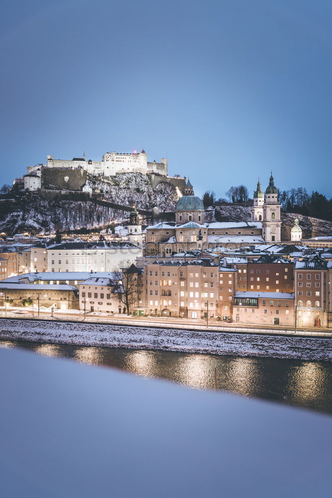 Similar – Image, Stock Photo Winter atmosphere in Salzburg