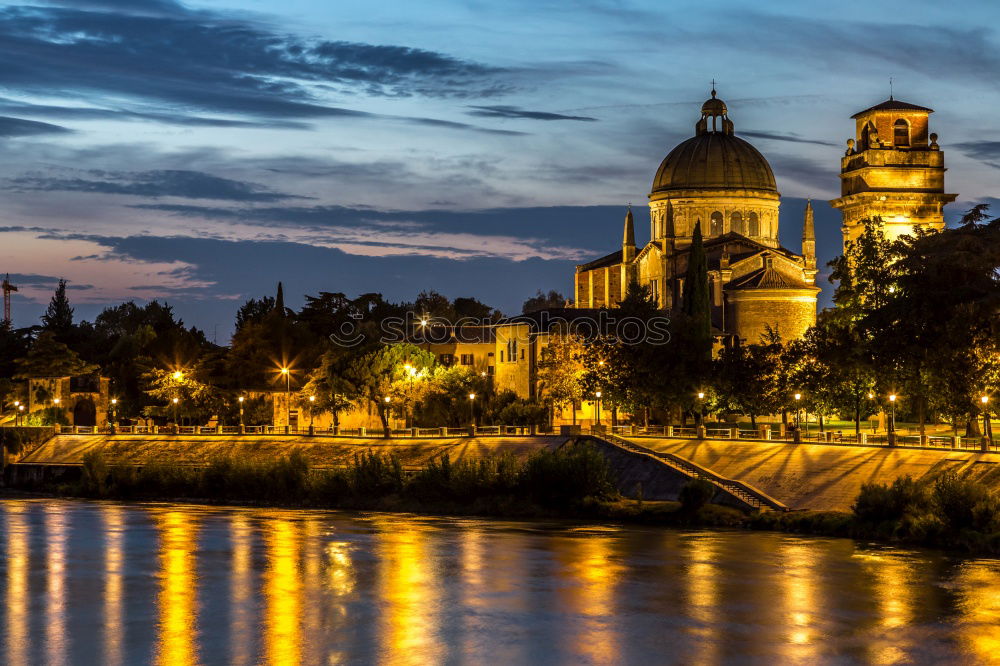 Similar – Image, Stock Photo The illuminated St. Peter’s Basilica in Rome after sunset