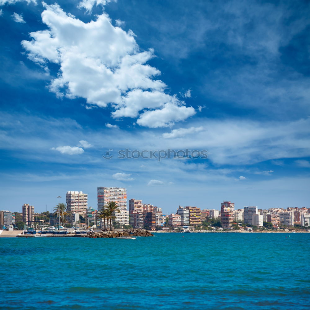 Similar – Woman with blue dress and hat at Malecon in Havana