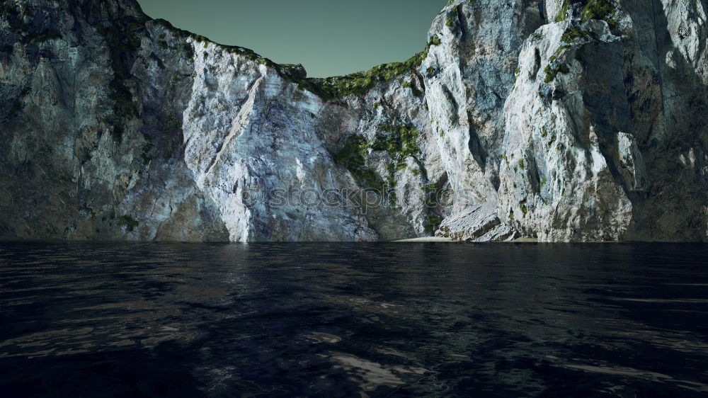 Similar – Image, Stock Photo A ship comes around the Danube narrows. On the right big rocks, on the left rocks and small trees and bushes illuminated by the sun. On the way to Weltenburg Monastery