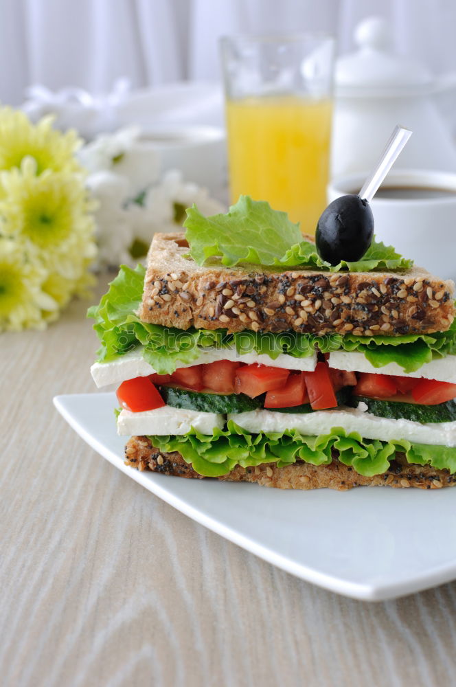 Similar – Image, Stock Photo BREAD TIME I Knives Tomato