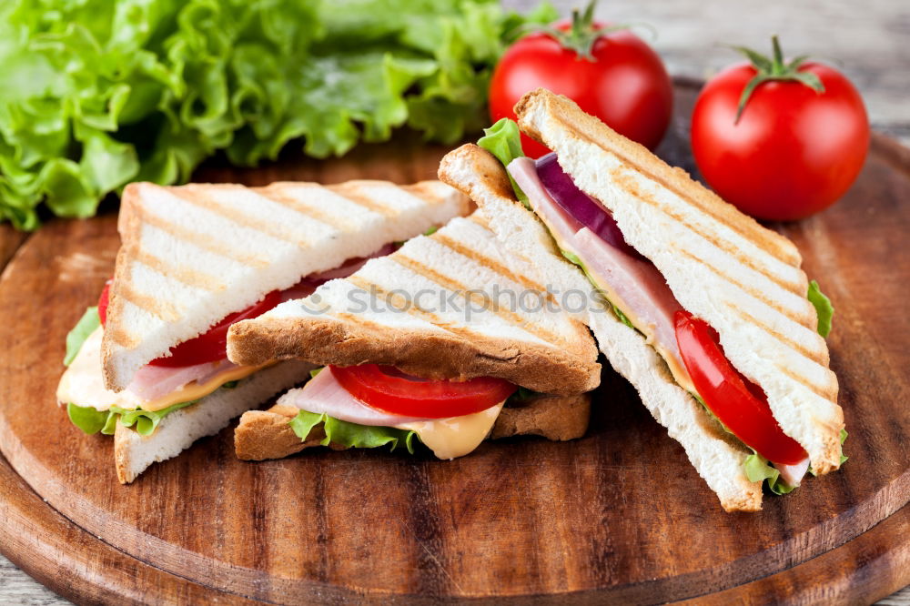 Similar – Image, Stock Photo BREAD TIME I Knives Tomato