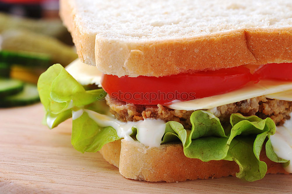 Similar – Image, Stock Photo BREAD TIME I Knives Tomato