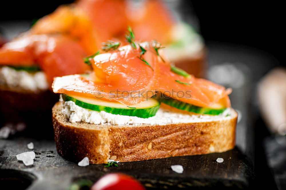 Similar – Image, Stock Photo bruschetta Vegetable Bread