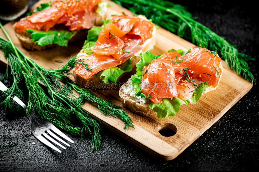 Similar – Image, Stock Photo bruschetta Vegetable Bread