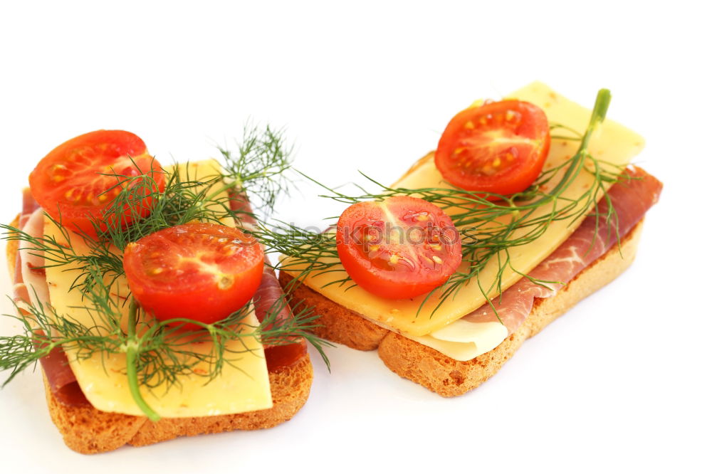 Similar – Image, Stock Photo Sandwiches on cutting board