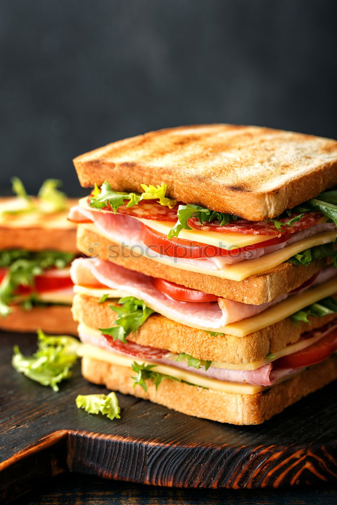 Similar – Image, Stock Photo Vegetarian sandwich