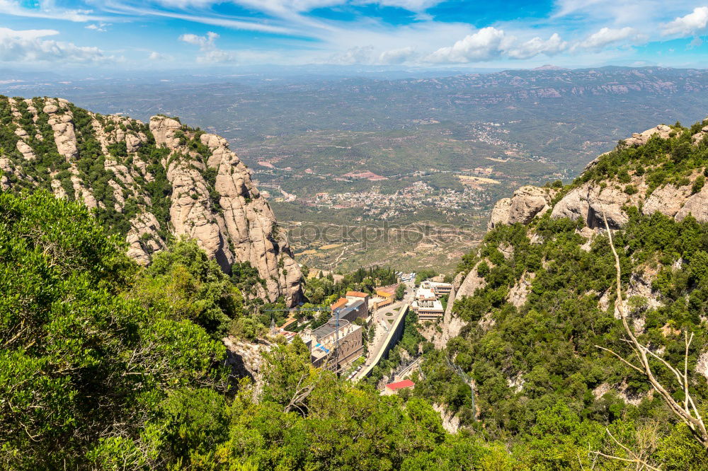 Similar – Landscape with rocks on famous Montserrat mountain