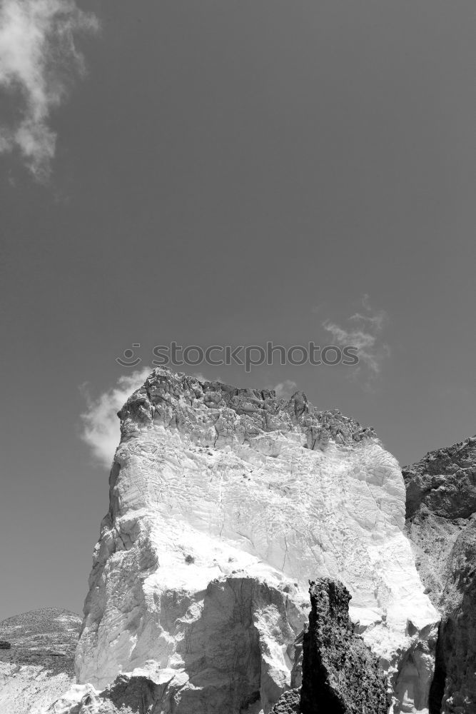 Similar – detail of rock formations in Milos island