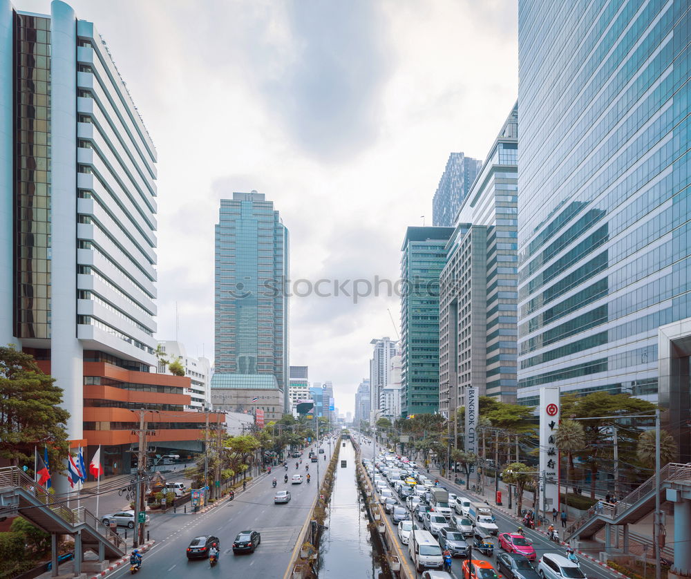 Image, Stock Photo Street scene in Shanghai, China