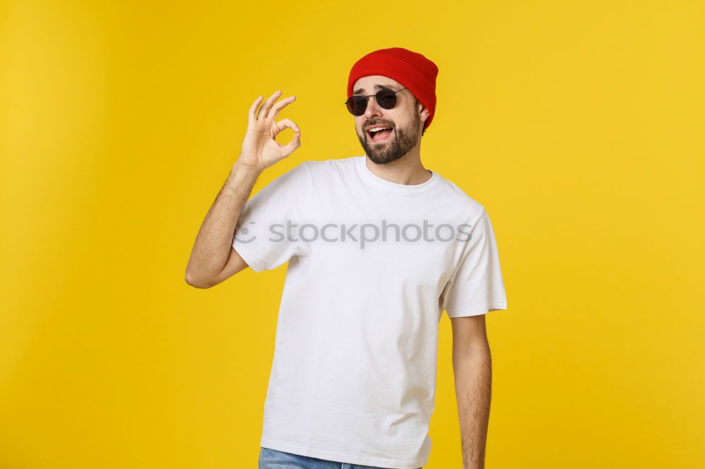 Similar – Image, Stock Photo Young black man wearing casual clothes and sunglasses outdoors