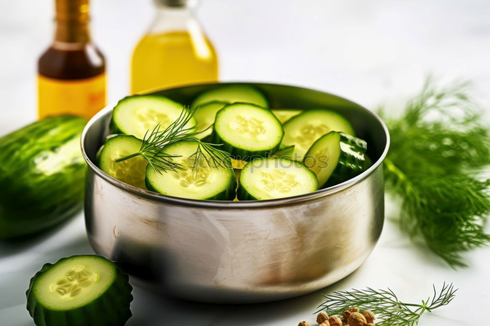 Similar – Image, Stock Photo Preparing ingredients for pickling cucumbers