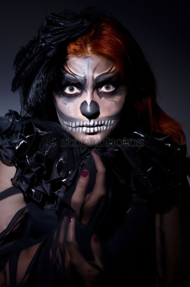 Similar – Image, Stock Photo young woman in halloween costume