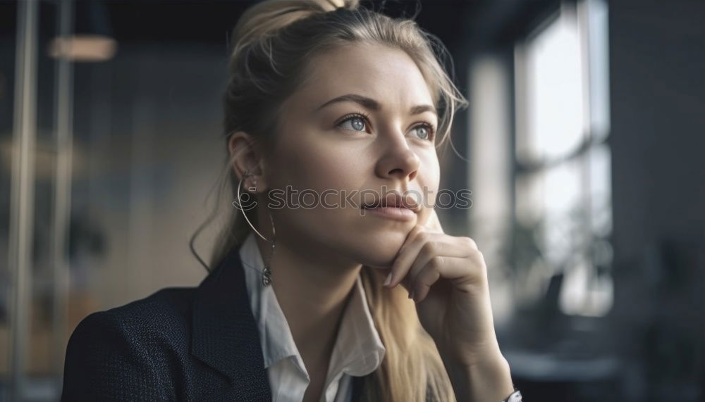 Similar – Portrait of smart elegant woman