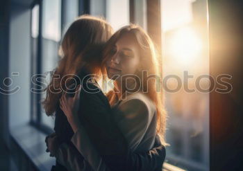 Female couple standing together