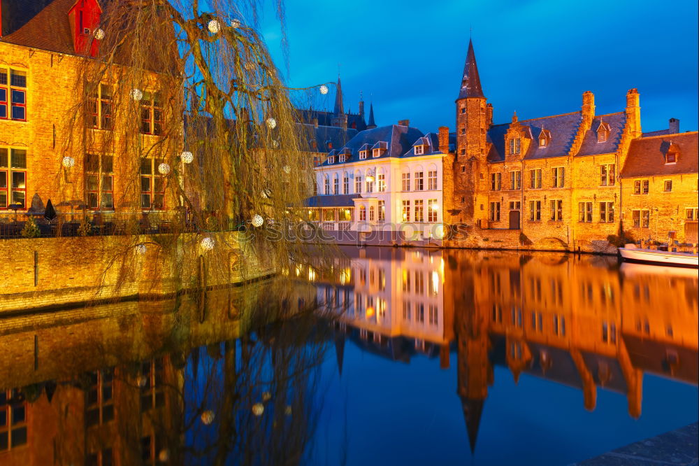 Similar – Image, Stock Photo Rohan Palace from Strasbourg and its water reflection