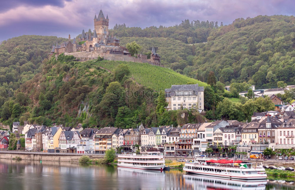 Similar – Image, Stock Photo Cochem on the Moselle