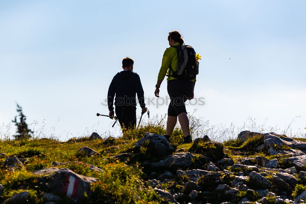 Similar – Image, Stock Photo Women and men hiking