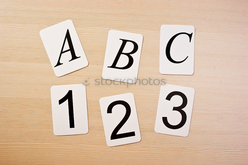 Similar – Image, Stock Photo From A to Z Playing