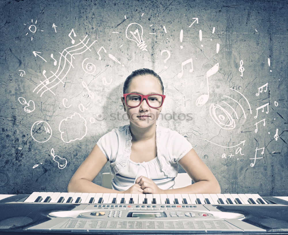 Similar – Image, Stock Photo Girl throwing backpack in classroom