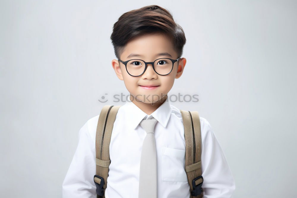 Similar – Happy boy with glasses