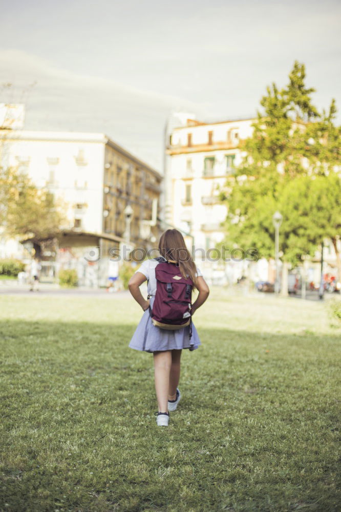 Similar – Image, Stock Photo portrait outdoors of a young beautiful woman