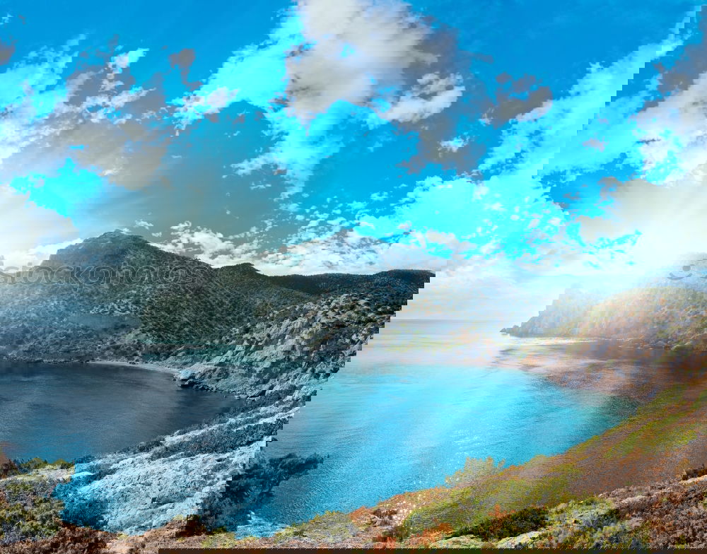 Similar – Image, Stock Photo Bay by the sea Relaxation