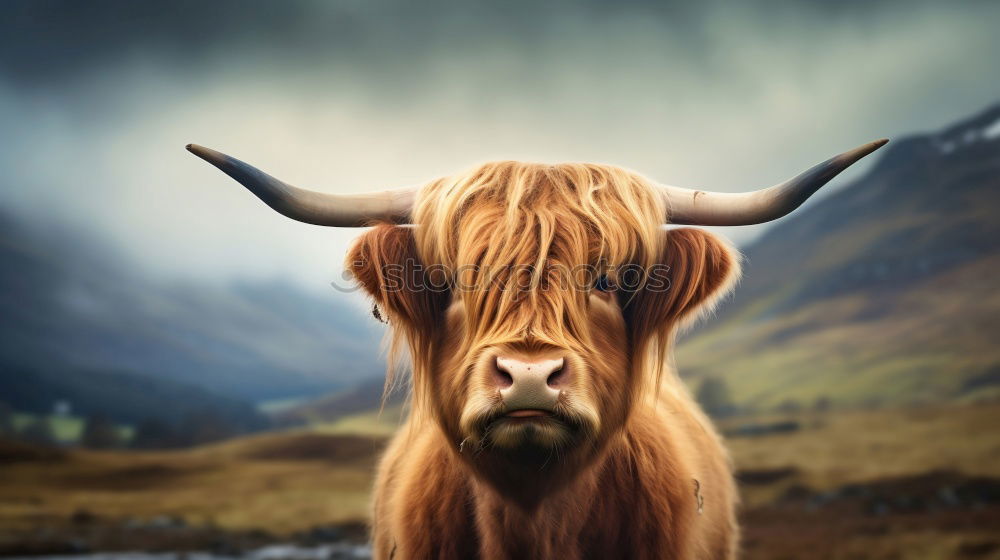 Similar – Image, Stock Photo Scottish Highland Cattle